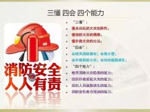 消防安全“三懂四会”“四个能力”